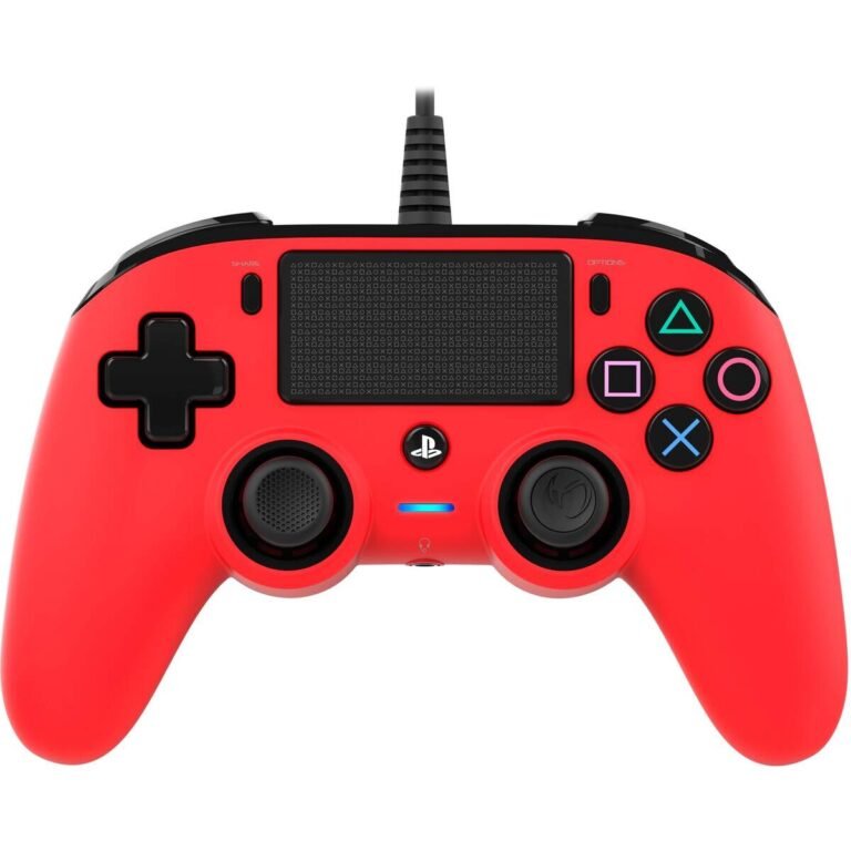 Nacon Wired Compact Controller for PlayStation 4 - Red - Level UpNaconPlayStation3499550360714
