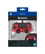 Nacon Wired Illuminated Compact Controller For PlayStation 4 - Red - Level UpNaconPlayStation3499550360837
