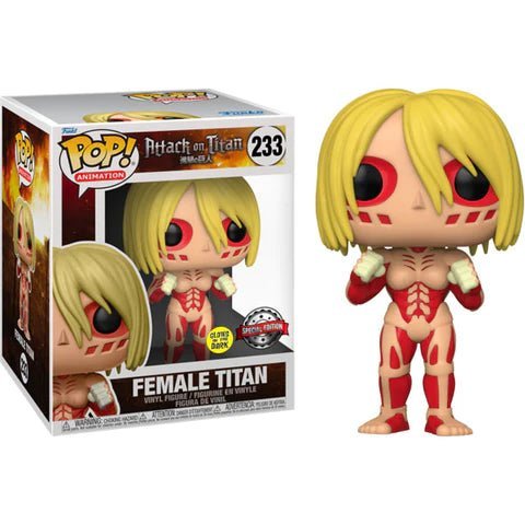 Pop Super! Animation: AoT - Female Titan (GW) (Exc) - Level Up Funko 889698606455