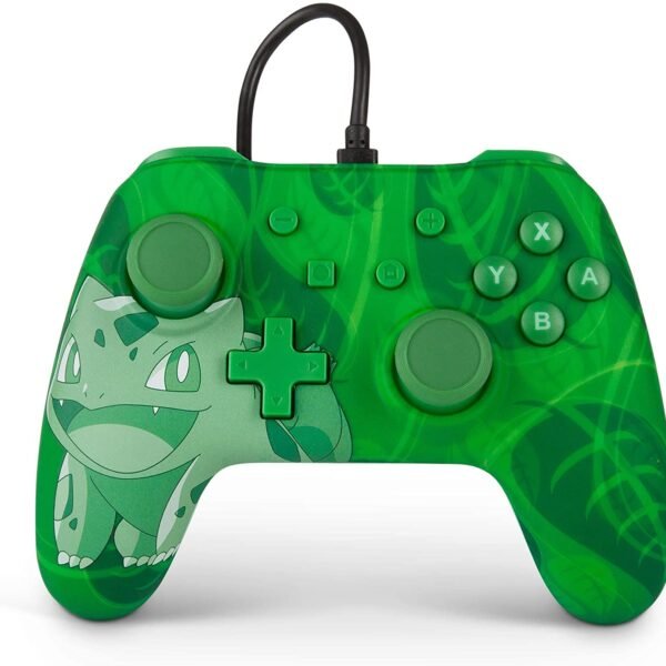 PowerA Pokémon Enhanced Wired Controller for Nintendo Switch – Overgrow Bulbasaur - Level UpPowerASwitch Accessories617885020322