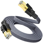 Twisted Minds CAT8 Flat Braided RJ45 FTP 40Gbps Ethernet Network Cable – 5m
