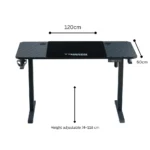 Twisted Minds Paradox Height Adjustable Gaming Desk Electric Table – 120cm