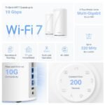 ⁦TP-Link Deco BE85 BE19000 Tri-Band Whole Home Mesh WiFi 7 System, 1-Pack⁩ - الصورة ⁦4⁩