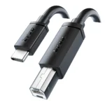 JASOZ Type C to 2.0 USB B Male Cable – 2M  480Mbps for Laptops, Cameras, Scanners, & Printers