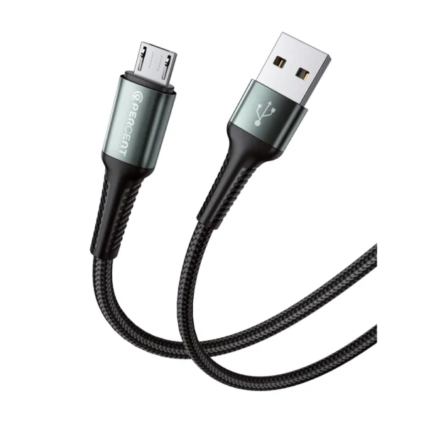 90 Percent Nylon Braided USB-A to Micro Cable – Durable & Fast Charging