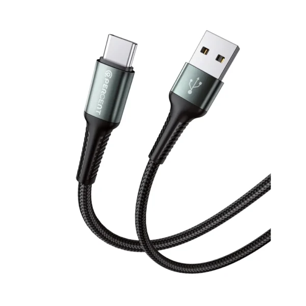 90% Nylon-Braided USB-A to Type-C Cable – Durable & Fast Charging
