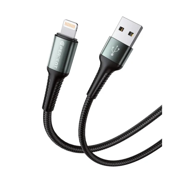90 Percent Nylon Braided USB-A to Lightning Cable – Durable & Fast Charging