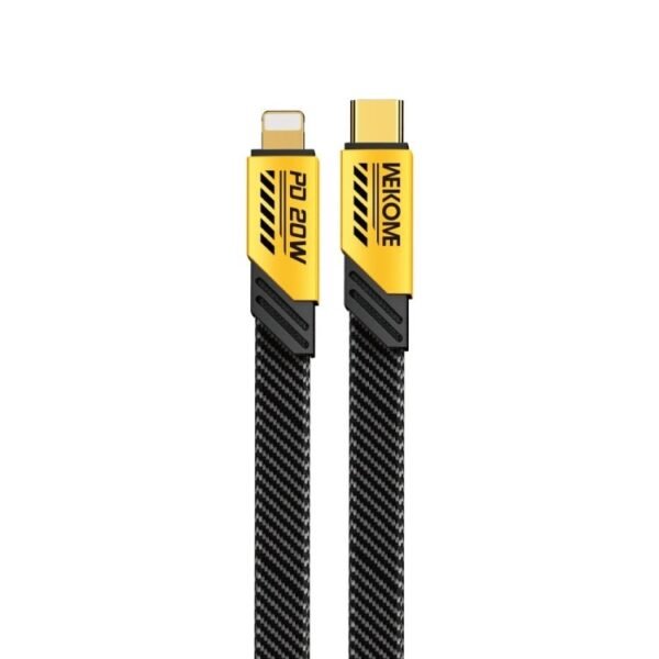 WEKOME WDC-191 MECHA SERIES - USB-C TO LIGHTNING PD CONNECTION CABLE 20W 1M - Yellow - Level UpWekomeCharging Cable6941027640913