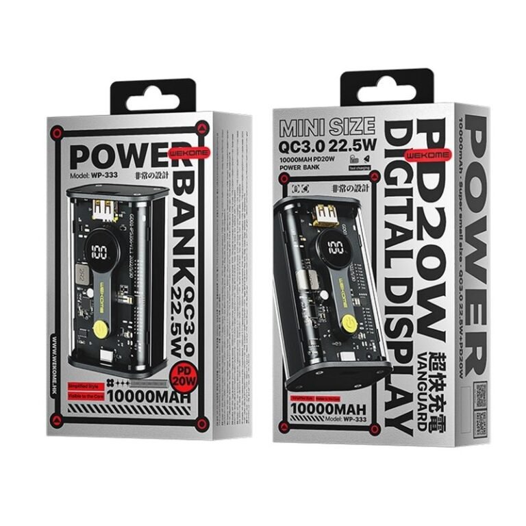 Wekome WP-333 10000mAh 22.5W Super Fast Charge Power Bank - Level UpWekomePower Bank6941027632642