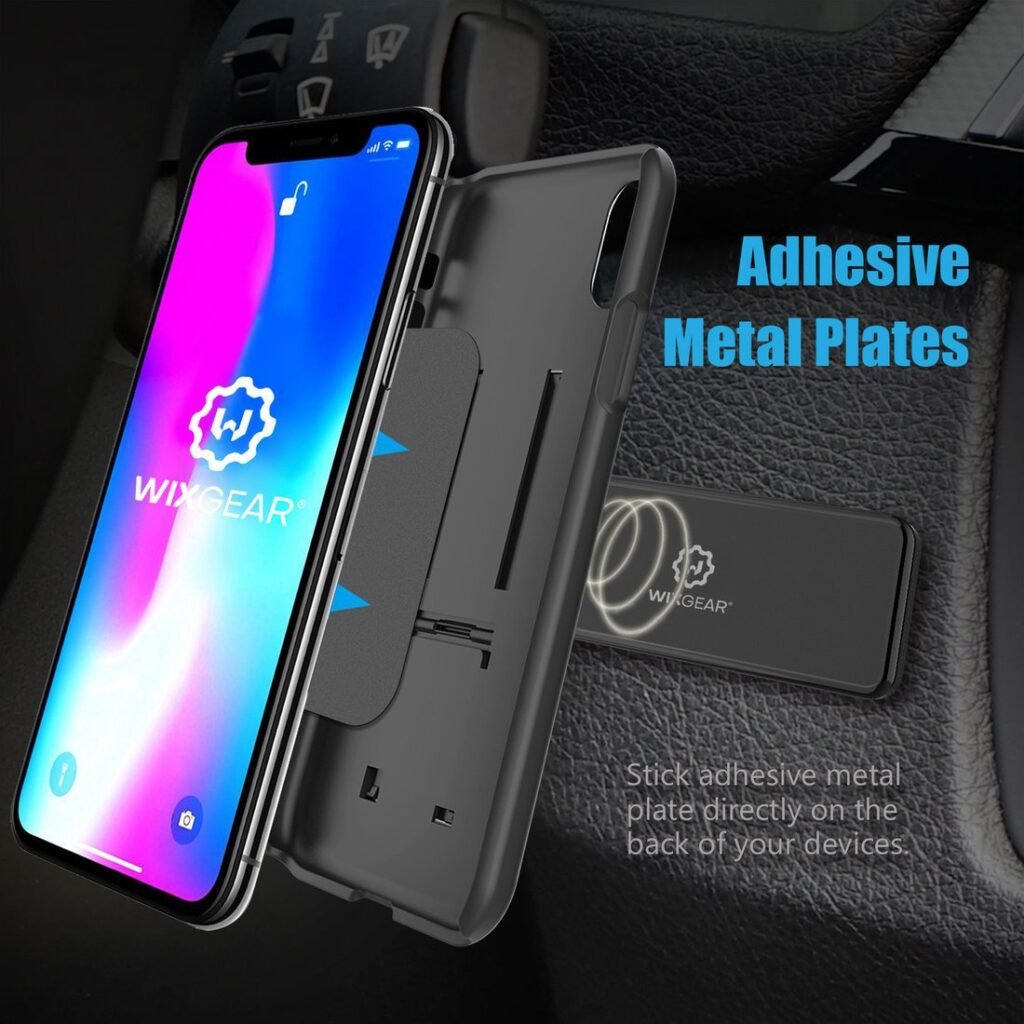 WixGear Rectangle Flat Magnetic Stick-On Car Mount Flat-Rectangle-225 - Level UpWIXGEARMobile Accessories851077006385