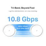 ⁦TP-Link Deco XE200 AXE11000 Whole Home Mesh WiFi 6E System, 2-Pack⁩ - الصورة ⁦6⁩