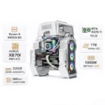 Gaming PC with Ryzen 9 9950X3D processor, RTX 5070 Ti 16GB graphics card, 32GB DDR5 RAM, 1TB NVMe SSD, Windows 11 Pro system
