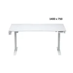AndaSeat 140 Xtreme Series Gaming Desk Electric Height Adjustment, White