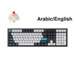 KeyChron Q6 Max Full Wireless Customizable Gaming Keyboard Mechanical Red Switch, Q6M-M1, Black – Arabic/English