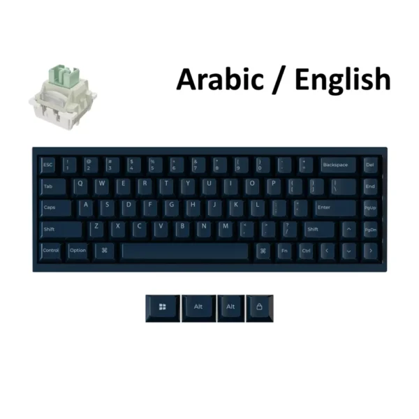 KeyChron Q16 HE 8K 65% Wired Magnetic Switch RGB Backlight Gaming Keyboard, Q16HW-J1, Blue – Arabic/English