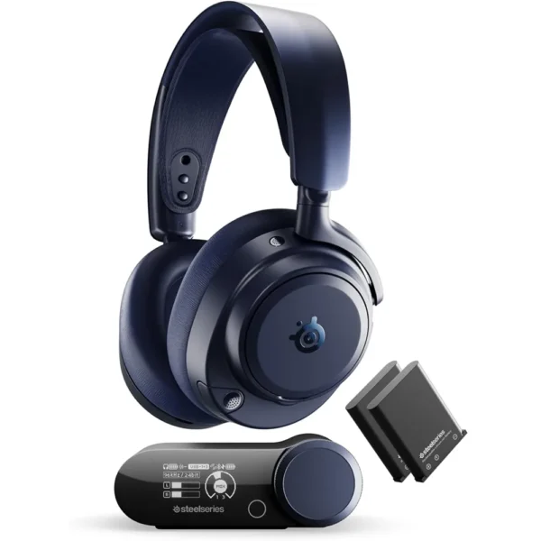 SteelSeries 61723 Arctis Nova Pro Omni Wireless Gaming Headset – Midnight Blue – PC, PlayStation, Xbox