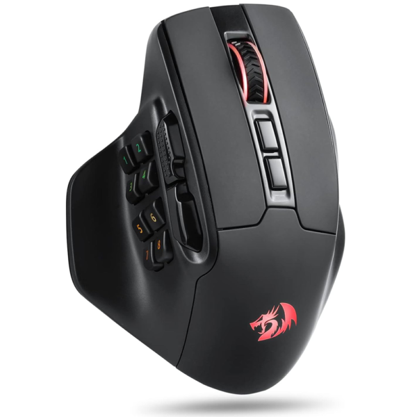 Redragon M811 RGB Pro Aatrox Wireless MMO Gaming Mouse, 26000dpi