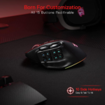 ⁦Redragon M811 RGB Pro Aatrox Wireless MMO Gaming Mouse, 26000dpi⁩ - الصورة ⁦2⁩