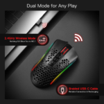 ⁦Redragon M808 Storm Pro Wireless Gaming Mouse, 16000dpi⁩ - الصورة ⁦2⁩