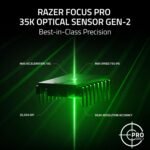 ماوس الألعاب اللاسلكي رايزر باسيليسك V3 برو بدقة 35 ألف نقطة في البوصة - أسود RZ01-05240100-R3G1 - Image 6