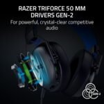 ⁦سماعة الألعاب رايزر بلاك شارك V3 إكس هايبرسبيد لجهاز بلاي ستيشن - أسود RZ04-05420400-R3G1⁩ - الصورة ⁦9⁩