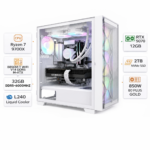 Custom Gaming PC, AMD Ryzen 7 9700X, RTX 5070 OC 12GB, 32GB DDR5 6000MHz RAM, 2TB NVMe Storage, Windows 11 Pro