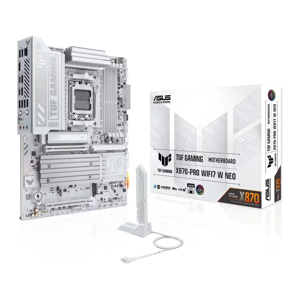 90MB1NY0-M0EAY0 ASUS TUF GAMING X870-Pro WiFi7 W NEO ATX Motherboard - الصورة 1