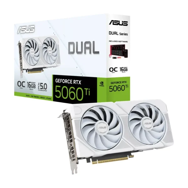ASUS 16GB Dual GeForce RTX 5060 Ti White OC Edition VGA Graphic Card