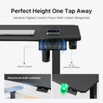 ⁦AndaSeat 140 Xtreme Series Gaming Desk Electric Height Adjustment, White⁩ - الصورة ⁦3⁩
