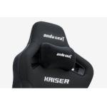 ⁦AndaSeat Kaiser 4 Series (XL) – Linen Fabric, Gaming Chair  – Black⁩ - الصورة ⁦4⁩