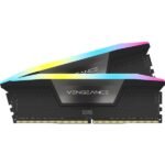 ⁦Corsair 64GB 6000MHz VENGEANCE RGB DDR5 RAM, (2x32GB) Kit CL40, Black⁩ - الصورة ⁦2⁩