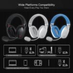 ⁦Redragon Ire Pro H848 Ultra-Light Wireless Gaming Headset, Black⁩ - الصورة ⁦4⁩