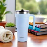 ⁦كوب ويستنجهاوس من الستانلس ستيل مزدوج الجدار مع مقبض بسعة 40 أونصة / 1184 مل WCBL0064⁩ - الصورة ⁦6⁩