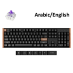 KeyChron K10 HE Full Wireless Customizable Gaming Keyboard Mechanical Magnetic Switch, K10H-F1, Black – (Arabic-English) Special Edition