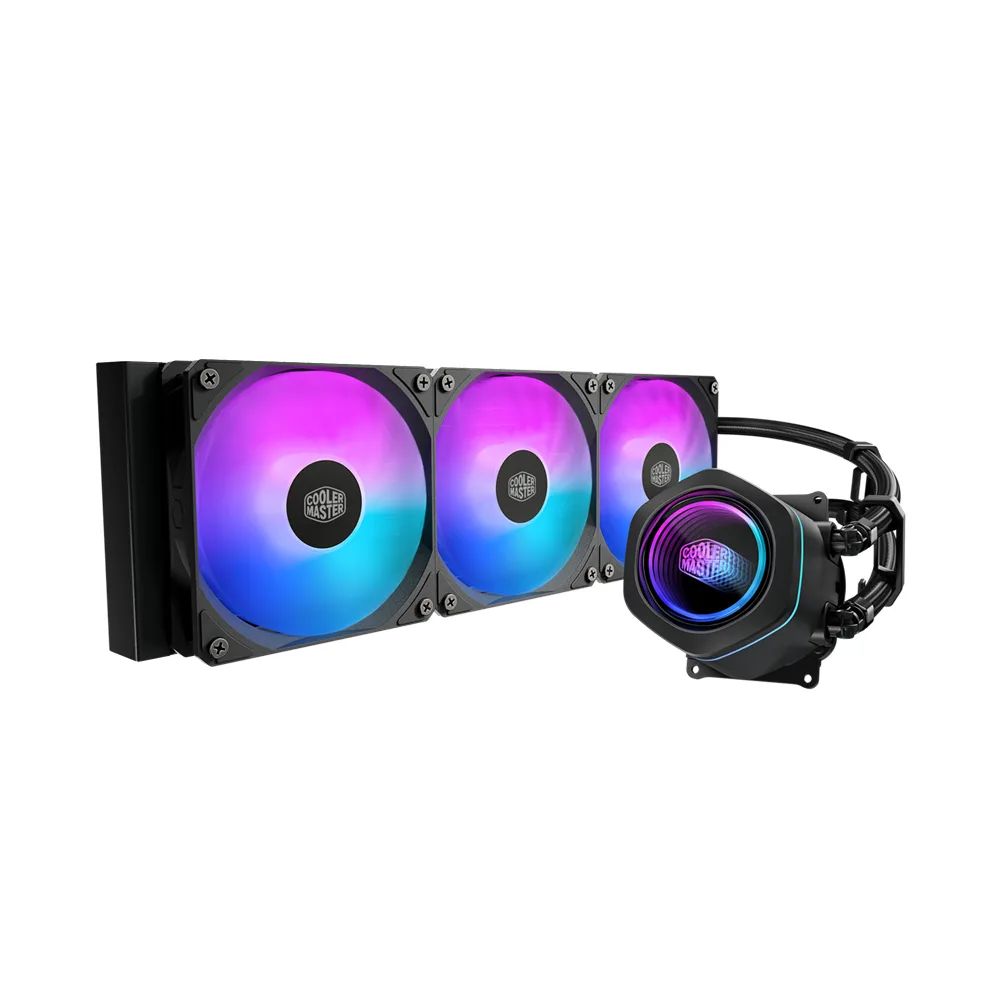 MLX-D36M-A18PA-R1 Cooler Master MasterLiquid 360 Black ARGB All In One CPU Cooler – 360mm - الصورة 1