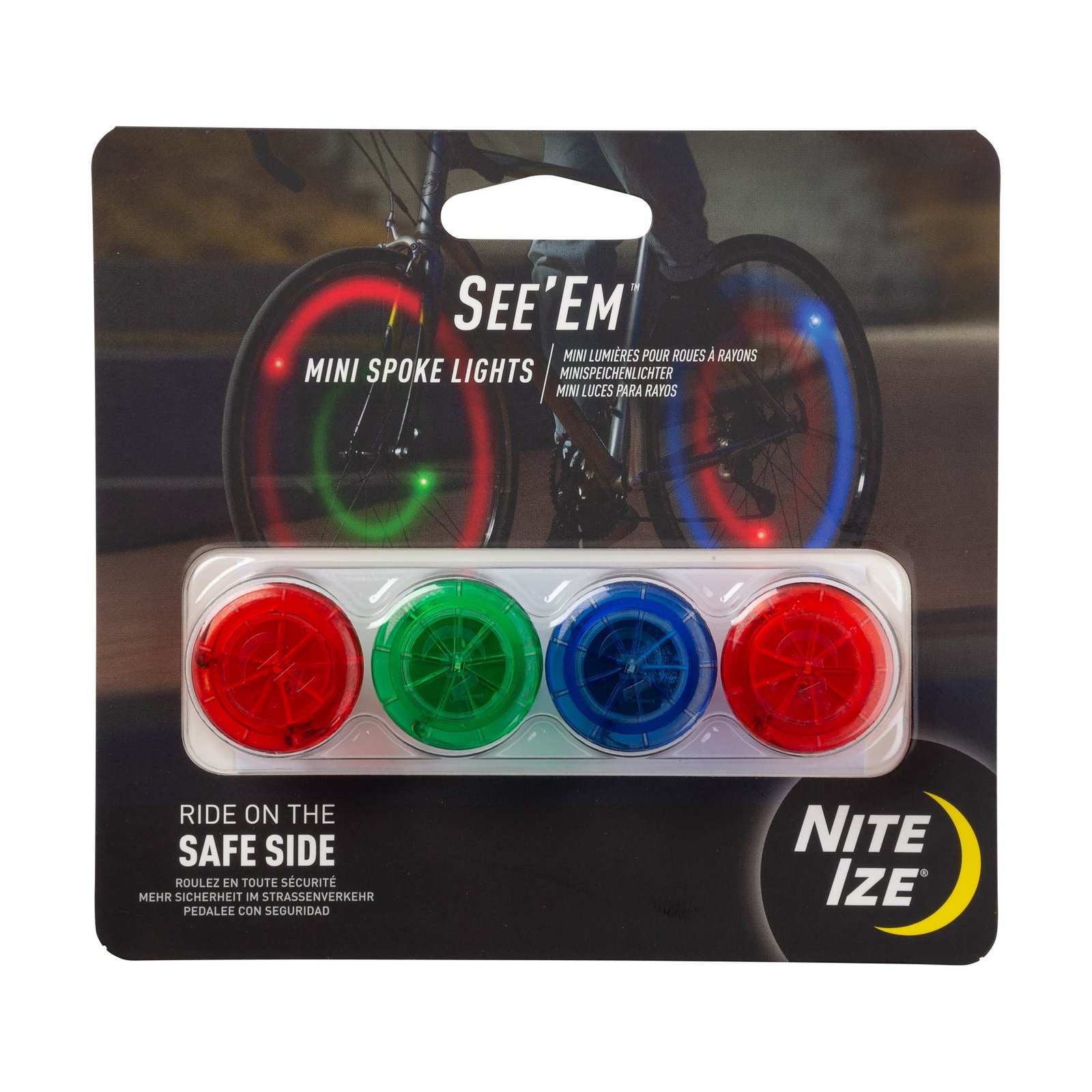 Nite-Ize-SeeEm-Plastic-LED-Bike-Light-Assorted.772c19ae1ec2de1afd576172931962f1_2048x2048_80a006ef-b3f5-42ef-bd68-0282fe39bac9.jpg إضاءات نايت آيز سي إم الصغيرة لعجلات الدراجة - عبوة ٤ قطع - ألوان متعددة - الصورة 1