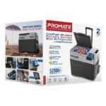 ⁦Promate CoolFast™ 40 Liters Portable Outdoor Mini Refrigerator with 52000mAh Powerpack, Gray⁩ - الصورة ⁦9⁩