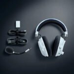 ⁦سماعة الألعاب رايزر بلاك شارك V3 برو لجهاز بلاي ستيشن - أبيض RZ04-05400600-R3G1⁩ - الصورة ⁦8⁩