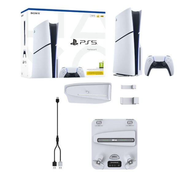 PlayStation 5 Slim Disk Edition E Chassis + DOBE TP5-3550 Cooling Charging Stand
