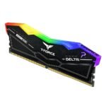 ⁦T-Force 64GB 6000MHz DDR5 Delta RGB Desktop RAM Kit, (32GB x2) Black⁩ - الصورة ⁦5⁩