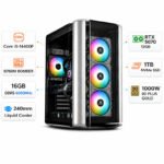 كمبيوتر الألعاب بمعالج إنتل كور آي ٥-١٤٤٠٠ إف، كارت شاشة اسوس آر تي إكس ٥٠٧٠ ‏سعة ١٢ جيجابايت، رامات ‏١٦ جيجابايت دي دي آر ٥ بسرعة ٦٠٠٠ ميجاهرتز، هارد ‏١ تيرابايت إس إس دي، ويندوز ١١ برو