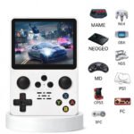 جهاز ألعاب فيديو محمول قديم R36S بشاشة 3.5 بوصة وذاكرة 64 جيجابايت - أبيض - Image 4