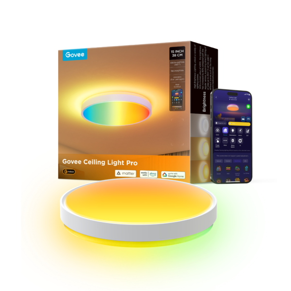 RGBICWW Smart Ceiling Light, 38 cm Pro – H60A6