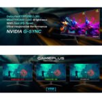 ⁦شاشة جيمنغ جيم أون GOAE24QHD180IPS سلسلة Pro مقاس 23.8 بوصة QHD، معدل تحديث 180 هرتز، زمن استجابة 0.5 مللي ثانية MPRT، HDMI 2.1، شاشة IPS سريعة للألعاب (تدعم PS5) - أسود⁩ - الصورة ⁦7⁩