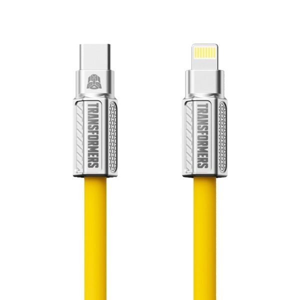 Transformers TF-A07 Bomblby PD Type-C to Lightning Fast Charging Cable - Yellow