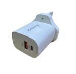 شاحن حائط ثنائي المنفذ PD20W من Choetech - أبيض