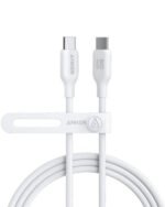 كابل أنكر 544 USB-C إلى USB-C 140 وات (قائم على أساس حيوي) (1.8 م/6 قدم) - أبيض A80F2H21