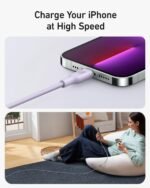 ⁦كابل أنكر 542 USB-C إلى Lightning (قائم على أساس حيوي) (1.8 م / 6 قدم) - بنفسجي A80B2HV1⁩ - الصورة ⁦3⁩