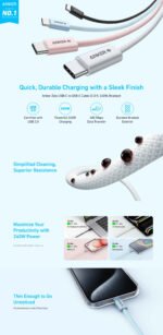 A8060H11 كابل أنكر زولو USB-C إلى USB-C بقوة 240 وات (0.9 م/3 قدم) - أسود - Image 3
