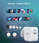 ⁦شاحن كوتيك 38 واط بمنفذين USB-C و USB-A مزدوج - أبيض⁩ - الصورة ⁦7⁩